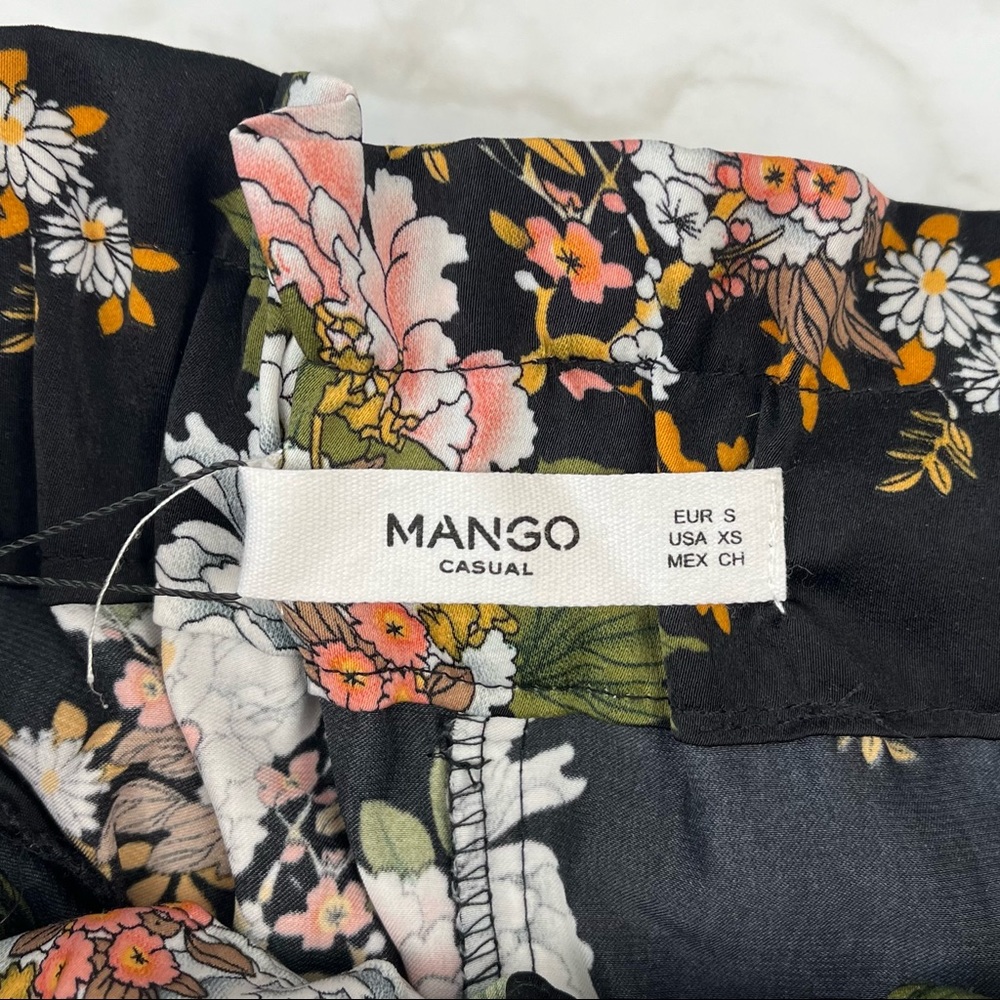Mango Floral Wide-leg Trousers - Picture 3 of 4